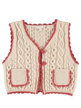 Bebe Organic Sienna Knit Vest. Size 5
